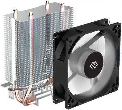 Устройство охлаждения(кулер) Digma D-CPC110-PWM1 90x90x25mm Soc-AM5/AM4/1200/1700/1851 черный 4-pin 23dB Al+Cu 110W 247gr Ret