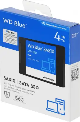 Накопитель SSD WD S SATA-III 4TB WDS400T3B0A Blue SA510 2.5"