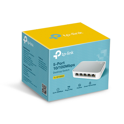 коммутатор TP-Link TL-SF1005D, 5-Port 10/100 Mbps Desktop Switch