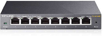 коммутатор TP-Link TL-SG108E, 8-Port Gigabit Easy Smart Switch