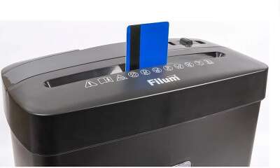 Уничтожитель бумаг Filum FL-SH013-04S 6 листов, безоп. 4ур., 13литров, 3,2м/мин, ур. шума: 68Дб (1110413)
