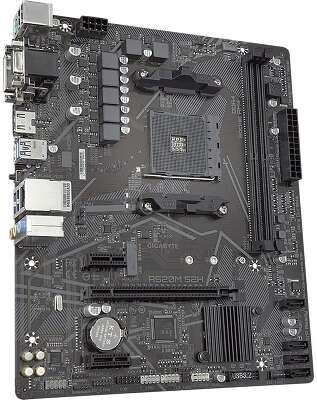 Материнская плата Gigabyte A520M S2H, Socket AM4, AMD A520, 2xDDR4-3200, D-SUB+DVI-D+HDMI, 1xPCI-Ex16, 2xPCI-Ex1, 4xSATA3(RAID 0/1/10), 1xM.2, 8 Ch Audio, GLan, (2+4)xUSB2.0, (4+2)xUSB3.2, 1xPS/2, mATX, RTL {10} (809720)