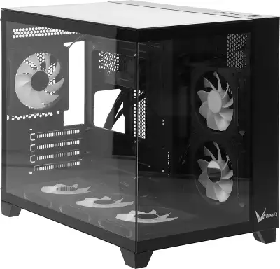 Корпус Formula Crystal Z9ML Floe черный без БП mATX 1xUSB3.0 1xUSB3.1 audio bott PSU