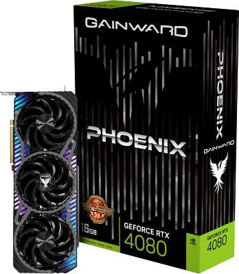 Видеокарта GAINWARD NVIDIA nVidia GeForce RTX 4080 PHOENIX GS 16Gb DDR6X PCI-E HDMI, 3DP