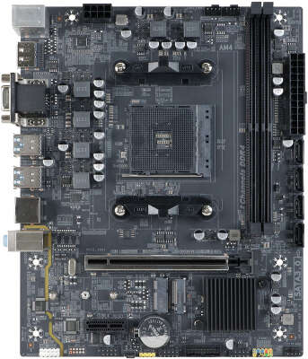 Материнская плата BaseTech B550M-K, SocketAM4, mATX, Retail, 2xDDR4, PCIe3.0, 1xM.2, GLAN, M.2 WiFi, 2xPS/2, 4xUSB2, 6xUSB3, VGA, HDMI, DP (BT-B550M-K)