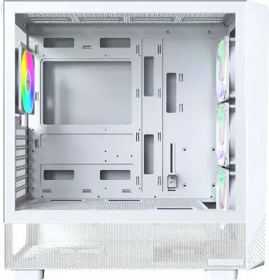 Корпус Montech X5 белый без БП ATX 4x120mm 1xUSB2.0 1xUSB3.0 1xUSB3.1 audio bott PSU