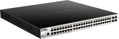 Коммутатор D-Link DGS-1210-52MPP/ME/B3A Управляемый L2 коммутатор с 48 портами 10/100/1000Base-T и 4 портами 1000Base-X SFP (48 портов PoE 802.3af/at, PoE-бюджет 740 Вт) {2} (456251)