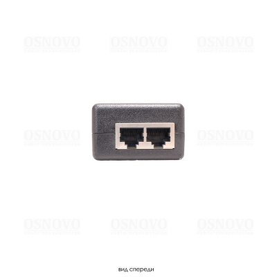 PoE-инжектор OSNOVO Midspan-1/300GA PoE-инжектор Gigabit Ethernet на 1 порт, мощностью до 30W. Совместим с оборудованием PoE IEEE 802.3af/at. Мощность PoE на порт - до 30W. Напряжение PoE - 48V(конт. 4,5(+), 7,8(-