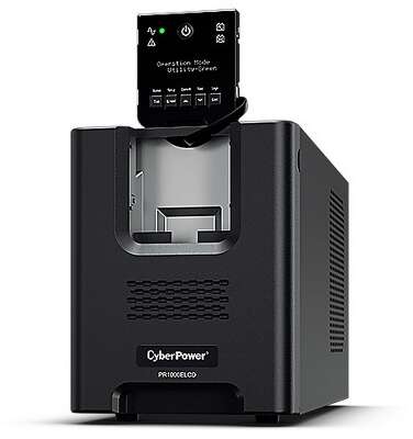 Источник бесперебойного питания ИБП Line-Interactive CyberPower PR1000ELCD 1000VA/900W USB/RS-232/EPO/SNMPslot (8 IEC С13) 