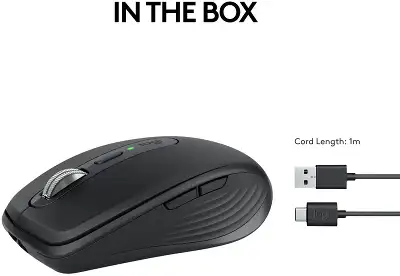 Мышь Logitech Wireless MX Anywhere 3S Mouse b2b, 200-8000dpi, Bluetooth, Graphite [910-006958]