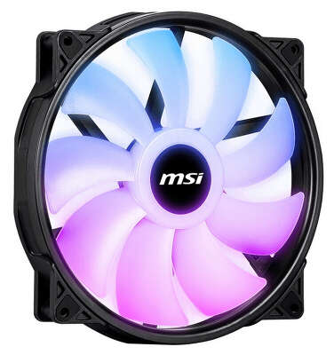 Вентилятор MSI MAG MAX F20A-1, 1000rpm, 25 дБ, 4-pin PWM + 3-pin 5V ARGB, 1шт, ARGB