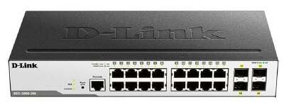 D-Link DGS-3000-20L/B1A Управляемый L2 коммутатор с 16 портами 10/100/1000Base-T и 4 портами 1000Base-X SFP