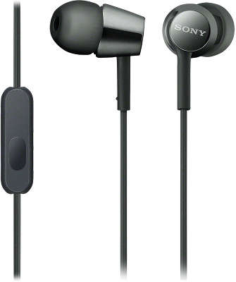 Гарнитура Sony MDR-EX155AP, чёрная