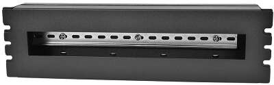 ЦМО 19" панель с DIN-рейкой PS-3U, цвет черный (КП-АВ-9005)