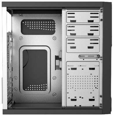 Корпус FOXLINE MiniTower Forza FZ-053 450W черный (mATX, 450W, 2xUSB2.0, no fan) (FZ-053-SX450R)