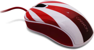 Мышь CANYON CNL-MSO07 Rising Sun Red,White