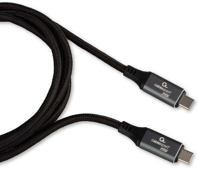 Кабель USB4.0 Cablexpert CC-USB4-CMCM-BR-1.8M, Type-C/Type-C, 5А, 240Вт, PD3.1/QC4.0, 40Gbps, медь, Pro, 1.8м
