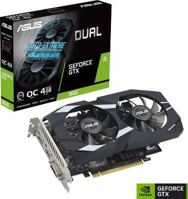 Видеокарта ASUS NVIDIA nVidia GeForce GTX 1650 Dual 4Gb DDR6 PCI-E DVI, HDMI, DP