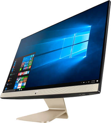 Моноблок Asus V241ICUK-BA222T 23.8" FHD i5-8250U/4/1000/UHDG 620/WF/BT/CAM/Kb+Mouse/W10, черный, золотистый