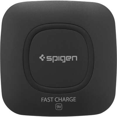 Беспроводное зарядное устройство Spigen Essential F301W Qi Fast Charge Enabled Wireless, Black [000CH20727]