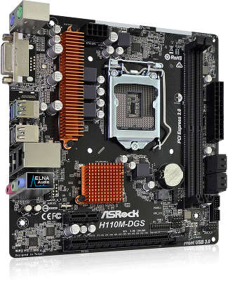 Мат. плата Asrock H110M-DGS R3.0