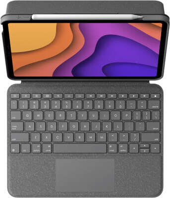 Клавиатура Logitech Keyboard Folio Touch for iPad Air (4th gen) Grey [920-010000]