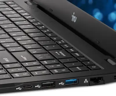 Ноутбук IRU Planio 15ING N-series N100 8Gb SSD512Gb Intel UHD Graphics 15.6" IPS FHD (1920x1080) FreeDOS black WiFi BT Cam 6000mAh (2058904)