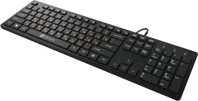 Клавиатура Оклик 520M2U черный/черный USB slim Multimedia