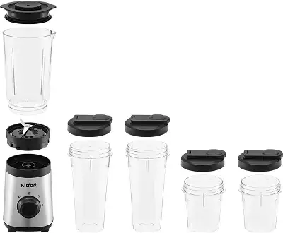 Блендер стационарный Kitfort КТ-3570 305Вт нержавеющая сталь/черный