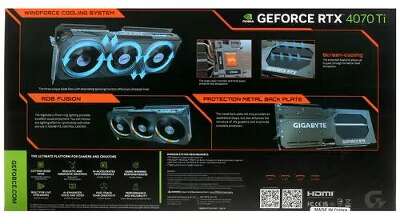 Видеокарта GIGABYTE NVIDIA nVidia GeForce RTX 4070Ti GAMING OC 12Gb DDR6X PCI-E HDMI, 3DP