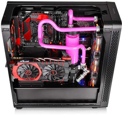 Корпус Thermaltake View 27 черный без БП ATX 5x120mm 1xUSB2.0 1xUSB3.0