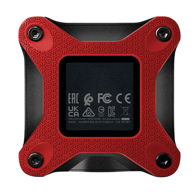 Внешний накопитель Внешний SSD 1TB USB 3.2 Gen 2 (USB 10Gbps) R550/W480MB/s 3D NAND COLOR BOX красный