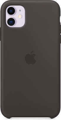 Силиконовый чехол для iPhone 11 Apple Silicone Case, Black [MWVU2ZM/A]