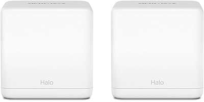 Бесшовный Mesh роутер Mercusys Halo H30G (HALO H30G(2-PACK)) AC1300 10/100/1000BASE-TX белый (упак.:2шт)