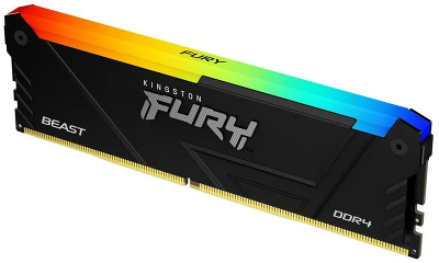 Память оперативная/ Kingston 8GB 3200MT/s DDR4 CL16 DIMM FURY Beast RGB