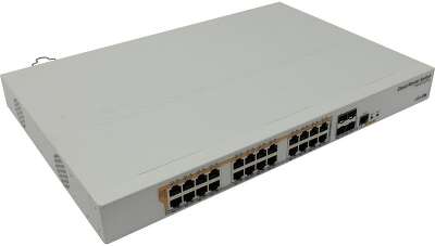 Коммутатор Mikrotik CRS328-24P-4S+RM, 28 портов, управляемый L3 (24x 1Gbs Poe, 4x 10Gbs SFP+) (CRS328-24P-4S+RM)