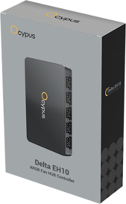 концентратор Ocypus Delta EH10 BK, 10 ports FAN/ARGB Hub