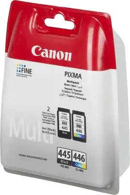 Картридж струйный Canon PG-445/CL-446 8283B004/008 многоцветный/черный набор печ.гол.в компл. для Canon MG2440/MG2540