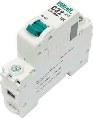 Авт. выкл. 1Р 16А х-ка C ВА-101 4,5кА DEKraft