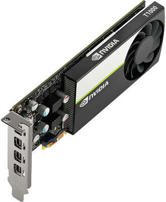 Видеокарта/ VGA NVIDIA QUADRO T1000 8GB, GDDR6/128-bit, PCIe 3.0, 4xmDP, 1-slot, BOX/RTL/PB