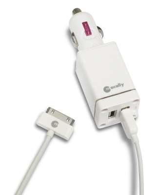 Автомобильное зарядное устройство Macally (2 порта USB) для iPad/iPhone [CARUSB10]