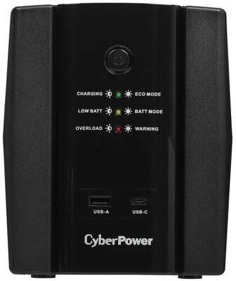 ИБП CyberPower UT1500EIG {Line-Interactive, Tower, 1500VA/900W USB/RJ11/45/USB charger A/C (6 IEC С13), 12В/7 Ач х 2}