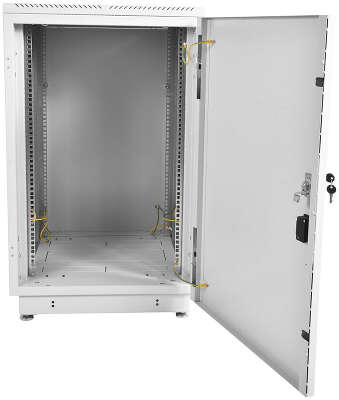 Шкаф серверный ЦМО (ШТК-М-22.6.10-3ААА) напольный 22U 600x1020мм пер.дв.металл задн.дв.стал.лист 2 бок.пан. направл.под закл.гайки 330кг серый 855мм 73.44кг 180град. 1140мм IP20 металл