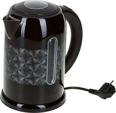 Чайник Scarlett SC-EK21S03 1.7л. черный (корпус: нержавеющая сталь)