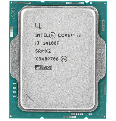 Процессор/ CPU LGA1700 Intel Core i3-14100F (Raptor Lake, 4C/8T, 3.5/4.7GHz, 12MB, 110W) OEM