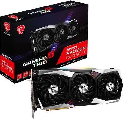 Видеокарта MSI AMD Radeon RX 6950 XT GAMING X TRIO 16Gb DDR6 PCI-E HDMI, 3DP