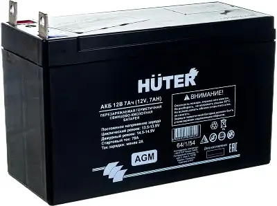 Батарея аккумуляторная Huter 64/1/54 12В 7Ач SLA