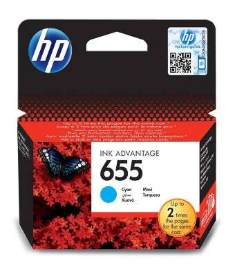 Картридж HP 655 струйный голубой (600 стр)