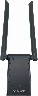 Адаптер Wi-Fi DIGMA DWA-AC13002E, 802.11a/b/g/n/ac, 2.4 / 5 ГГц, до 867 Мбит/с, USB, внешних антенн: 2
