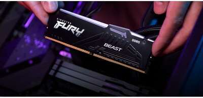 Модуль памяти DDR5 DIMM 16Gb DDR6000 Kingston FURY Beast RGB (KF560C40BBA-16)